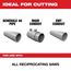 16 Piece Metal Cutting Sawzall Blade Set, 49-22-1216