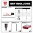 12 Piece QUIK LOK Hole Dozer Bi-Metal Hole Saw Kit w/ PACKOUT Compact Organizer