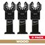 1-3/8" High Carbon Steel Wood Universal Fit Oscillating Multi-Tool Blade (Pack of 3), 49-25-1103