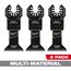 1-3/4" Bi-Metal Multi-Material Universal Fit Oscillating Multi-Tool Blade (Pack of 3)