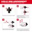Hole Enlargement Thread Adapter for QUIK-LOK Arbors