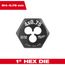M4-0.70 mm 1" Hex Threading Die, 49-57-5319