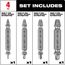 4 Piece M2 Steel Screw Extractor Set, 49-57-9001