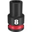 SHOCKWAVE Impact Duty 3/8" Drive 8MM Standard 6 Point Socket, 49-66-6132
