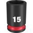 SHOCKWAVE Impact Duty 3/8" Drive 15MM Standard 6 Point Socket, 49-66-6139