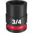 SHOCKWAVE Impact Duty 1/2" Drive 3/4" Standard 6 Point Socket, 49-66-6206