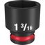 SHOCKWAVE Impact Duty 1/2" Drive 1-3/16" Standard 6 Point Socket, 49-66-6213