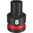 SHOCKWAVE Impact Duty 1/2" Drive 8MM Standard 6 Point Socket, 49-66-6240