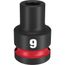 SHOCKWAVE Impact Duty 1/2" Drive 9MM Standard 6 Point Socket, 49-66-6241
