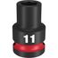 SHOCKWAVE Impact Duty 1/2" Drive 11MM Standard 6 Point Socket, 49-66-6243