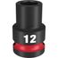 SHOCKWAVE Impact Duty 1/2" Drive 12MM Standard 6 Point Socket, 49-66-6244