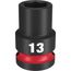 SHOCKWAVE Impact Duty 1/2" Drive 13MM Standard 6 Point Socket, 49-66-6245