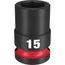 SHOCKWAVE Impact Duty 1/2" Drive 15MM Standard 6 Point Socket, 49-66-6247