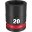 SHOCKWAVE Impact Duty 1/2" Drive 20MM Standard 6 Point Socket, 49-66-6252