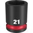 SHOCKWAVE Impact Duty 1/2" Drive 21MM Standard 6 Point Socket, 49-66-6253