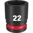 SHOCKWAVE Impact Duty 1/2" Drive 22MM Standard 6 Point Socket, 49-66-6254