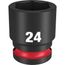SHOCKWAVE Impact Duty 1/2" Drive 24MM Standard 6 Point Socket, 49-66-6256
