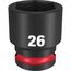 SHOCKWAVE Impact Duty 1/2" Drive 26MM Standard 6 Point Socket, 49-66-6258