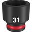 SHOCKWAVE Impact Duty 1/2" Drive 31MM Standard 6 Point Socket, 49-66-6263