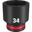SHOCKWAVE Impact Duty 1/2" Drive 34MM Standard 6 Point Socket, 49-66-6266