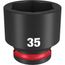 SHOCKWAVE Impact Duty 1/2" Drive 35MM Standard 6 Point Socket, 49-66-6267
