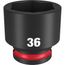 SHOCKWAVE Impact Duty 1/2" Drive 36MM Standard 6 Point Socket, 49-66-6268