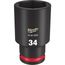 SHOCKWAVE Impact Duty 1/2" Drive 34MM Deep 6 Point Socket, 49-66-6295