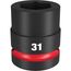 SHOCKWAVE Impact Duty 1" Drive 31MM Standard 6 Point Socket, 49-66-6596