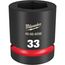 SHOCKWAVE Impact Duty 1" Drive 33MM Standard 6 Point Socket, 49-66-6598