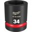 SHOCKWAVE Impact Duty 1" Drive 34MM Standard 6 Point Socket, 49-66-6599