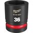 SHOCKWAVE Impact Duty 1" Drive 36MM Standard 6 Point Socket, 49-66-6601