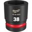 SHOCKWAVE Impact Duty 1" Drive 38MM Standard 6 Point Socket, 49-66-6602