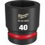SHOCKWAVE Impact Duty 1" Drive 40MM Standard 6 Point Socket, 49-66-6603