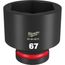 SHOCKWAVE Impact Duty 1" Drive 67MM Standard 6 Point Socket, 49-66-6615