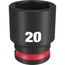 SHOCKWAVE Impact Duty 3/8" Drive 20MM Standard 6 Point Socket, 49-66-6737