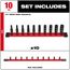 10 Piece SHOCKWAVE Impact Duty SAE Deep 6 Point Socket Set, 49-66-7001