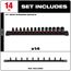 14 Piece SHOCKWAVE Impact Duty Metric Standard 6 Point Socket Set, 49-66-7002