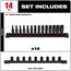 14 Piece SHOCKWAVE Impact Duty Metric Deep 6 Point Socket Set, 49-66-7003