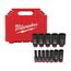 12 Piece SHOCKWAVE Impact Duty 3/8" Drive SAE Deep 6 Point Socket Set, 49-66-7006