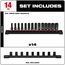 14 Piece SHOCKWAVE Impact Duty 3/8" Drive Metric Deep 6 Point Socket Set, 49-66-7008