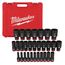 29 Piece SHOCKWAVE Impact Duty 1/2" Drive Metric Deep 6 Point Socket Set, 49-66-7015