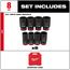 8 Piece SHOCKWAVE Impact Duty 3/4" Drive SAE Deep 6 Point Socket Set, 49-66-7018