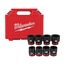 8 Piece SHOCKWAVE Impact Duty 3/4" Drive Metric Standard 6 Point Socket Set, 49-66-7019