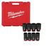 8 Piece SHOCKWAVE Impact Duty 3/4" Drive Metric Deep 6 Point Socket Set, 49-66-7020