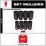 8 Piece SHOCKWAVE Impact Duty 3/4" Drive Metric Deep 6 Point Socket Set, 49-66-7020