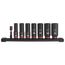 8 Piece SHOCKWAVE Impact Duty 3/8" Drive Metric Deep 6 Point Socket Set, 49-66-7021