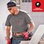 GRIDIRON Pocket T-Shirt - Short Sleeve Gray (3XL) 605G-3X