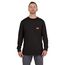 Black GRIDIRON Pocket T-Shirt - Long Sleeve (XL), 606B-XL