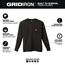 Black GRIDIRON Pocket T-Shirt - Long Sleeve (XL), 606B-XL