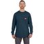 GRIDIRON Pocket T-Shirt - Long Sleeve Blue (Small) 606BL-S